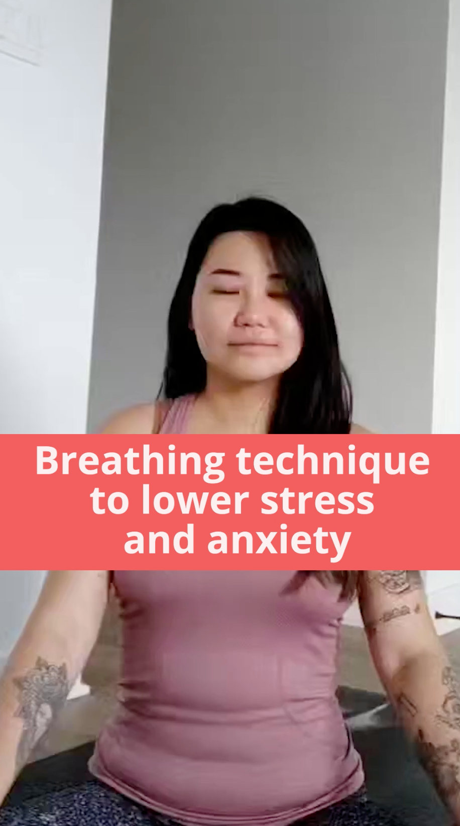 Breathing technique to lower stress and anxiety