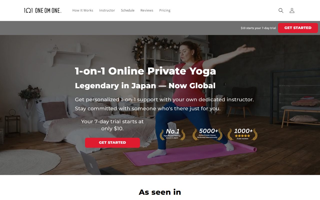 ONE OM ONE home page